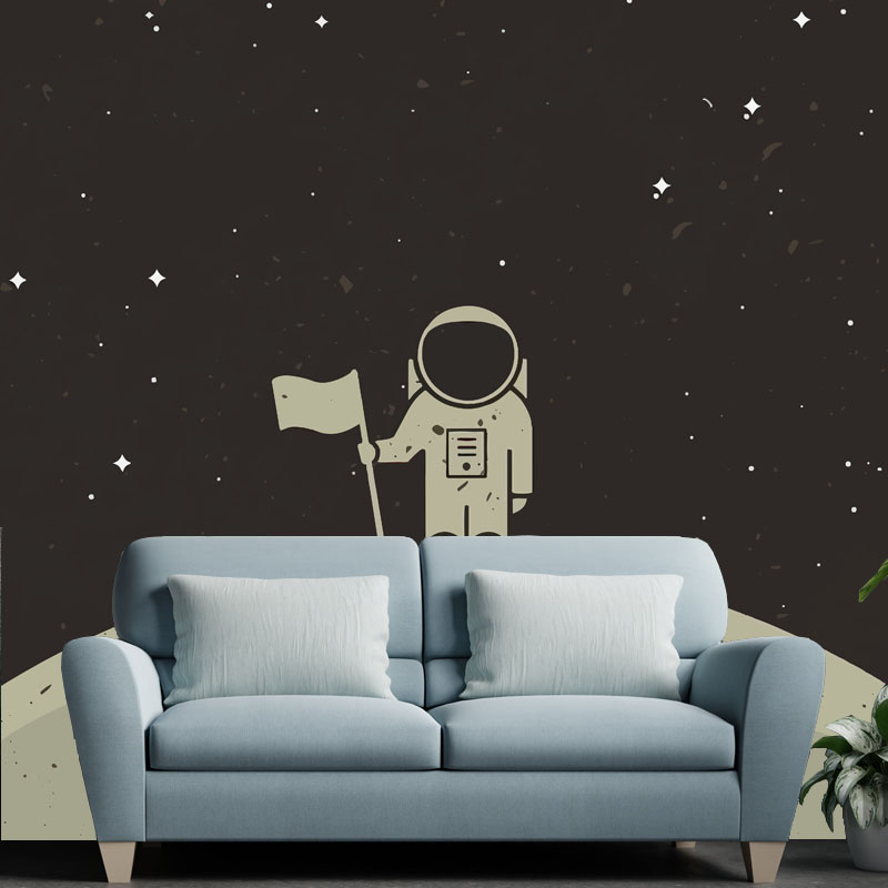 Ταπετσαρία τοίχου Cartoon Astronaut